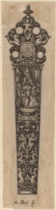 Ornamento per manico di coltello da Theodor de Bry
