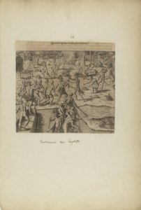 Quomodo Captivos in Reditu Suo Tractarint() (dal libro Americae, parte terza) da Theodor de Bry