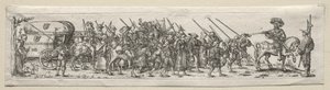 Soldati in marcia da Theodor de Bry