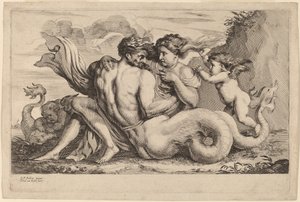 Sirena e Tritone da Theodor van Kessel after Sir Peter Paul Rubens