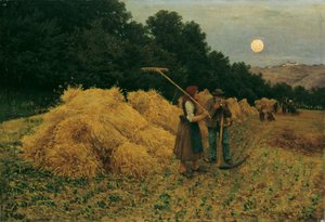 Sorgere della luna dopo il raccolto I da Theodor von Hormann