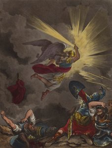 Angelo del Signore che uccide gli Assiri da Theodore (after) Lane