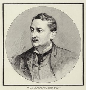 Il defunto onorevole Cecil Rhodes