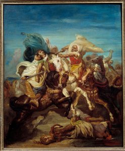 Battaglia di cavalieri arabi da Théodore Chassériau