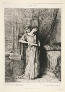 «Desdemona», tav. 8 da Otello (atto IV, scena III) da Théodore Chassériau