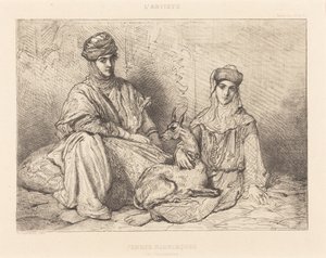 Donne moresche di Costantina da Théodore Chassériau