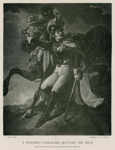 Un corazziere ferito lascia il campo da Theodore Gericault