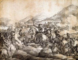 Battaglia di Chacabuco, febbraio 1817, che decretò la vittoria di José de San Martín sugli spagnoli da Theodore Gericault