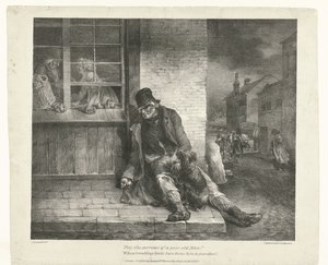 Mendicante (Pity the sorrows of a poor old Man!) (Vari soggetti disegnati dal vivo) (Various subjects drawn from life) da Theodore Gericault