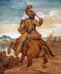 Carabiniere o corazziere a cavallo da Theodore Gericault