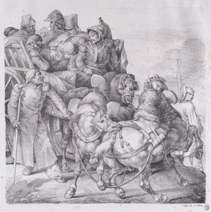 Carro Carico di Soldati Feriti da Theodore Gericault