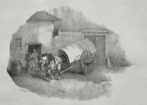 Cavallo da carrozza uscito dai limoni da Theodore Gericault