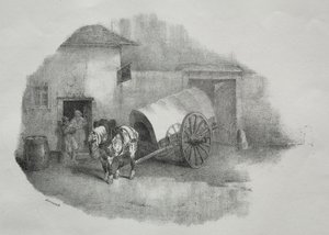 Cavallo da carrozza uscito dai limoni da Theodore Gericault