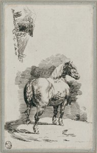 Cavallo grigio screziato (A Dapple-Gray Horse) da Theodore Gericault