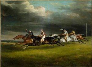 Corsa di cavalli (Il derby del 1821 a Epsom) da Theodore Gericault
