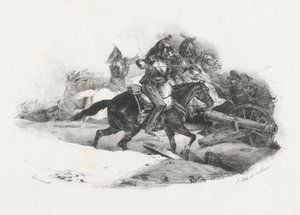 Corazzieri all’attacco contro una batteria di artiglieria (Cuirassiers Charging An Artillery Battery)