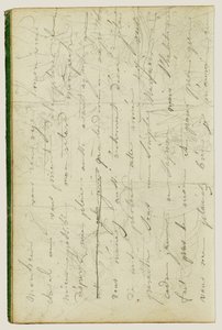 Bozza di lettera da Theodore Gericault