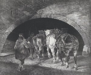 Ingresso al molo Adelphi, 1821