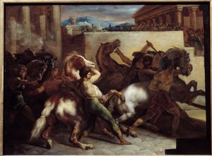 Corsa di cavalli liberi a Roma da Theodore Gericault
