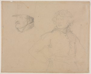 Géricault - Studio di due soldati, 1818-1819 da Theodore Gericault