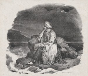 La sogno tra le onde impetuose, 1818 da Theodore Gericault
