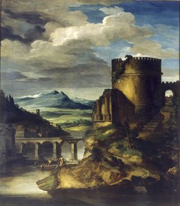 Paesaggio con una tomba