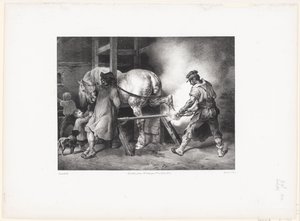Le Maréchal flamand (Il fabbro fiammingo) da Theodore Gericault