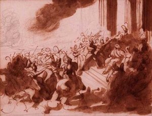 Luigi XVIII che passa in rassegna una parata sul Champ de Mars da Theodore Gericault