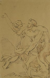 Ninfa e satiro da Theodore Gericault