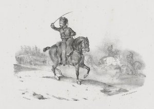 Ufficiale di artiglieria al comando della carica (An Artillery Officer Commanding the Charge)