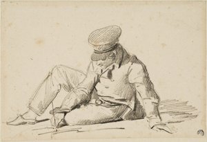 Ragazzo che disegna per strada da Theodore Gericault