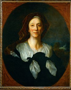 Ritratto di Marie Serre, madre del pittore Hyacinthe Rigaud (dipinto su tela) da Theodore Gericault