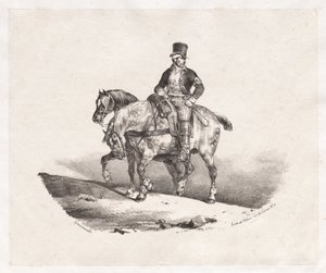 Postino o due cavalli imbrigliati, 1823 da Theodore Gericault
