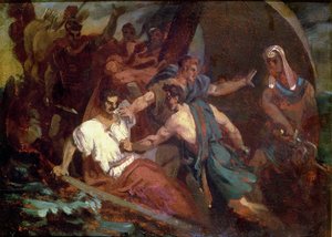 Rivolta su una nave a vela da Theodore Gericault