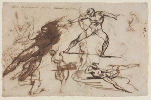 Foglio di schizzi (recto)