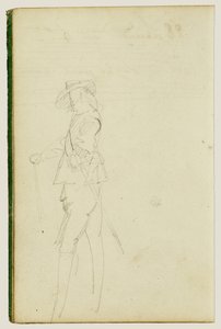 Cavaliere in piedi da Theodore Gericault