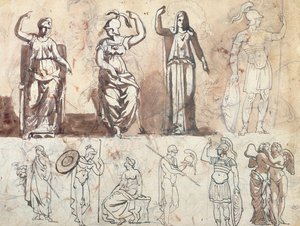 Studio da modelli antichi da Theodore Gericault