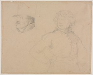 Studio di due soldati da Theodore Gericault