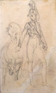 Studio di un dragone e del suo cavallo da Theodore Gericault