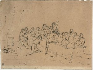 Il salvataggio dei sopravvissuti della zattera della Medusa da Theodore Gericault