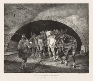 Vari Soggetti Tratti dalla Vita e su Pietra: Ingresso al Molo Adelphi da Theodore Gericault