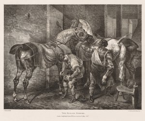 Vari Soggetti Tratti dalla Vita e su Pietra: Il Maniscalco Inglese da Theodore Gericault