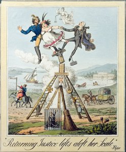 La giustizia che ritorna solleva la sua bilancia, pubblicata da G. Humphrey, Londra, 1821 da Theodore Lane