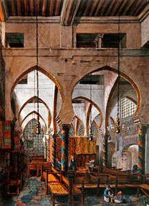 Interno di una sinagoga ad Algeri