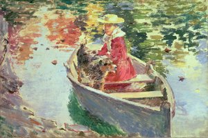 Miss Motes e il suo cane Shep, 1893