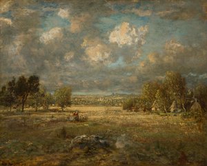 Campagna in Piccardia, 1860 da Theodore Rousseau