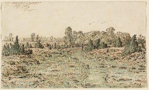 Sentiero nella Barbizonnières da Theodore Rousseau