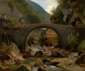 Ruscello di montagna in Alvernia
