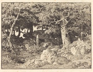 Querce rocciose da Theodore Rousseau