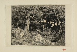 Querce Rocciose da Theodore Rousseau